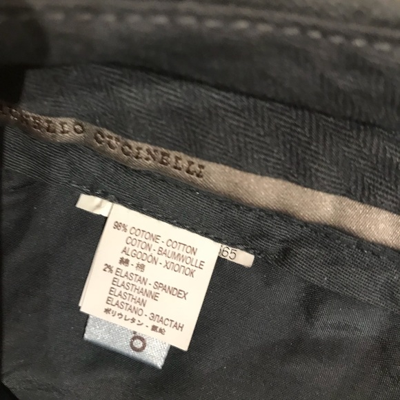 Brunello Cucinelli Navy Corduroy Pants Size 12 - Picture 2 of 4